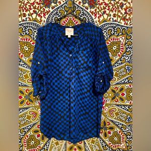 Romeo and Juliet Couture Houndstooth Top Size M